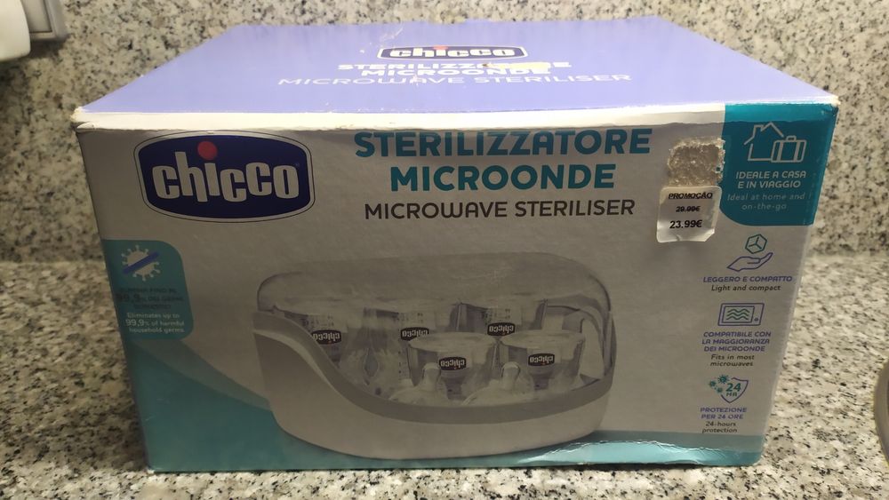 Esterilizador Biberões para Microondas Chicco