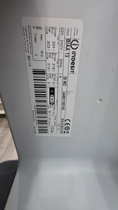 Lodówko Zamrażarka Indesit BIAA 13