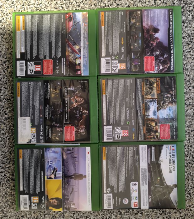 Conjunto de 6 jogos Xbox One