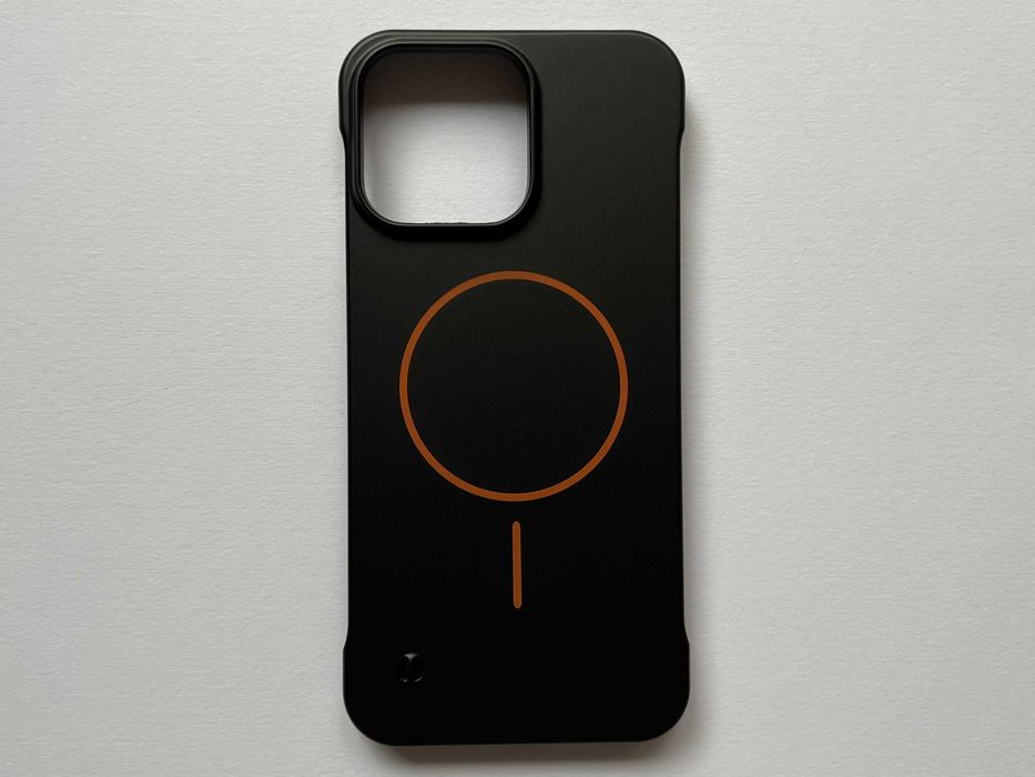 iPhone 15 Pro Max чохол з MagSafe тонкий чорний матовий пластик чехол