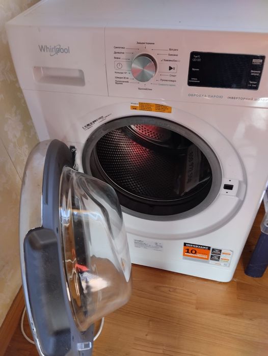 Новая стиральная машина Whirlpool 10 кг / Инверторный мотор / Обработка паром