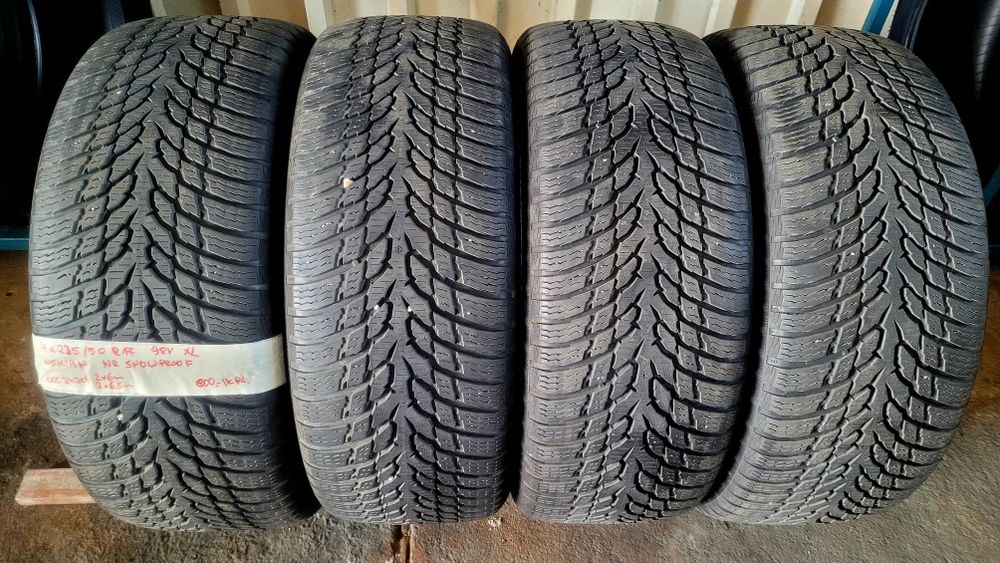 Opony zimowe używane 225/50 R17 98 XL Nokian - 4 szt.