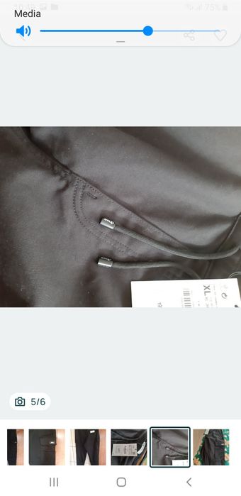 Spodnie XL Zara joggery czarne sportowe klasyk kieszenie tkmaxx sport