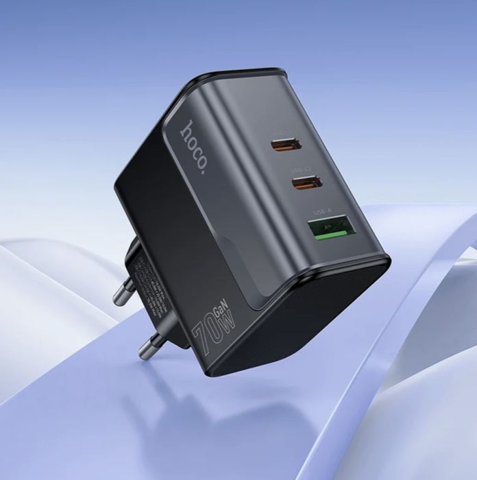 Сетевое зарядное устройство HOCO CS75A Star Speed PD 70W(2C1A)