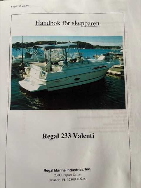 Łódź motorowa Regal 233XL Valenti