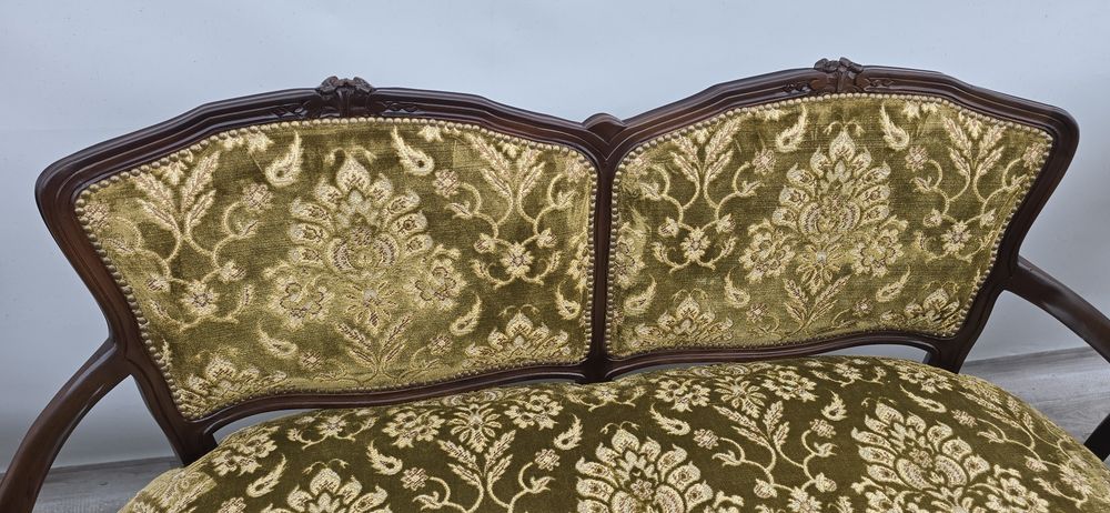 Stylowy zestaw wypoczynkowy  Sofa + 2 fotele Chippendale