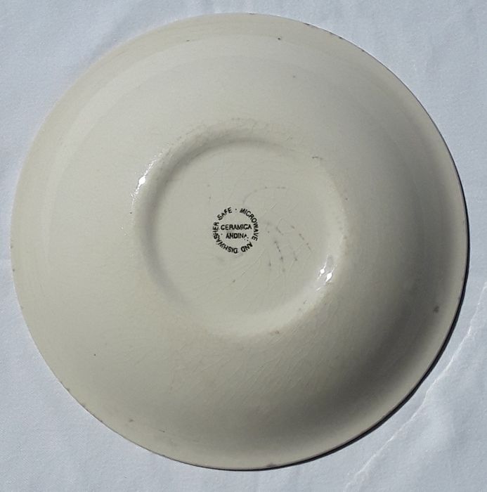 Prato sopa muito antigo Ceramica Andina