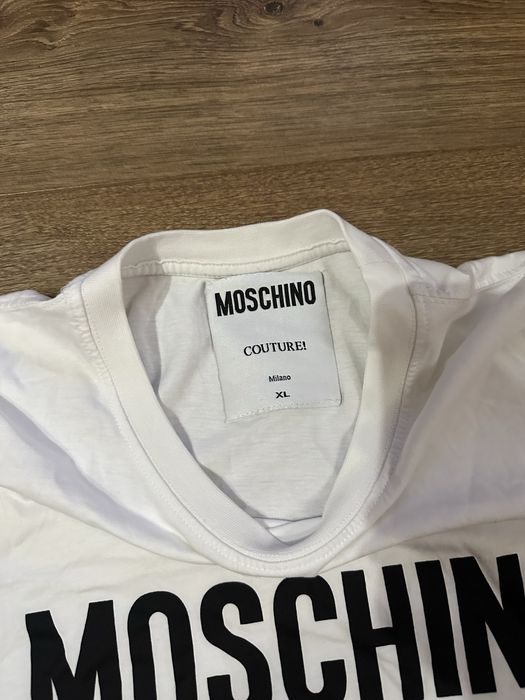 футболка moschino printed organic cotton t-shirt