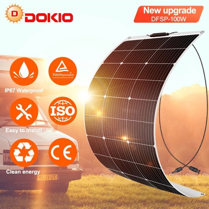 Сонячна панель/Солнечная батарея 100 Вт, Dokio 100W: 3 800 грн ...