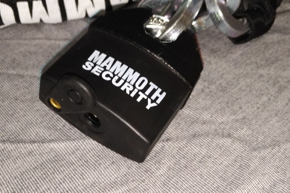 Aloquete + corrente grande heavy duty cadeado mota moto