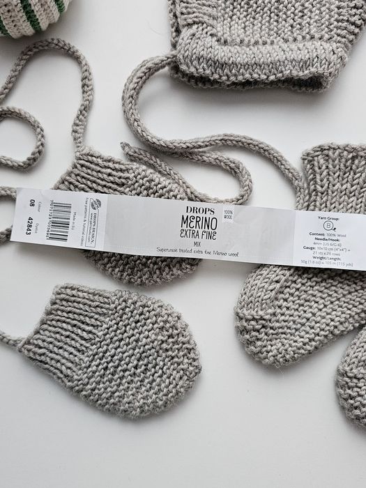 Bonetka merino rękawiczki skarpetki Zes9taw