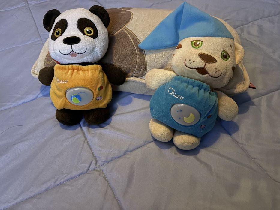 Panda bonecos musicais dia e noite