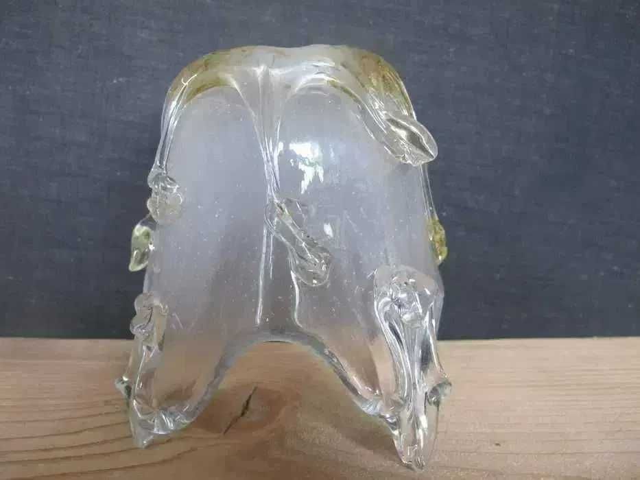 Szklany klosz do żyrandola_BURSZTYNOWY KWIAT_E 27