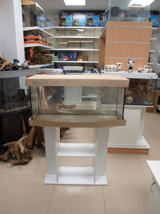 Akwarium 100x40x50 AP profilowane szkło 8mm 180l.