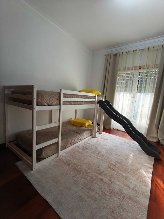 Belicha com escorrega e escada 90x200cm pinho maciço