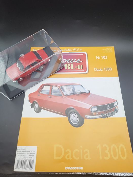 1:43 DeAgostini Dacia 1300 + gazetka gablotka zastęopcza