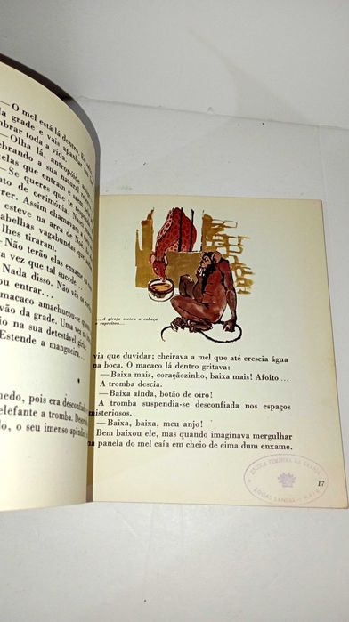 História do macaco trocista e do elefante que não era para graças