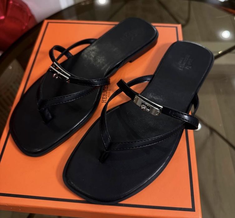 Стильні капці Hermes з нової колекції 2026 року, з натуральної шкіри