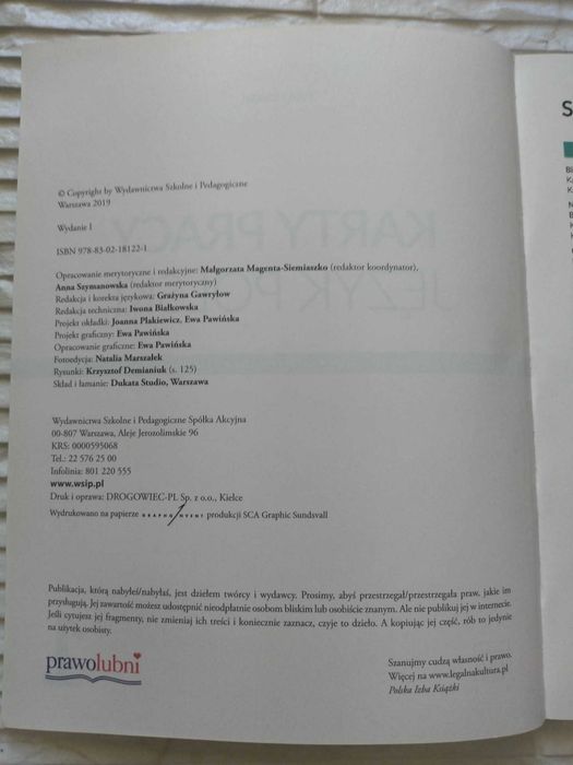 karty pracy język polski 1