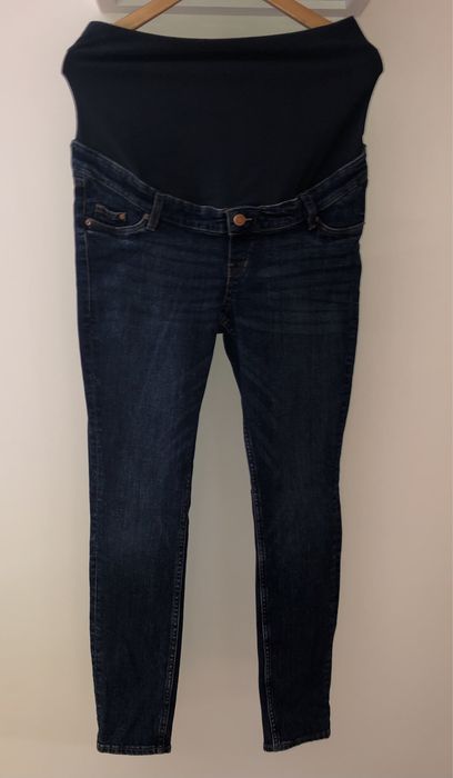 H&M mam dzinsy ciążowe skinny M bdb