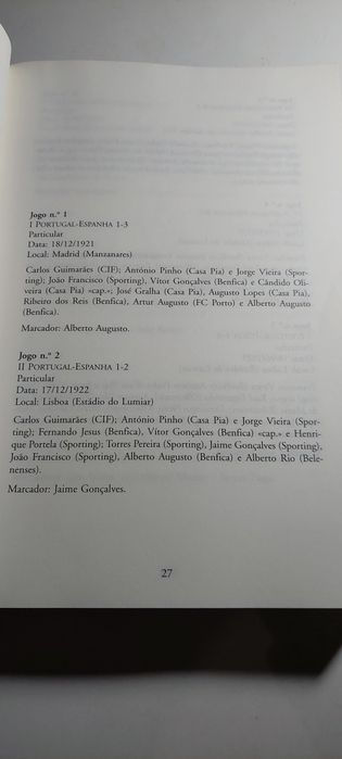 Guia dos Resultados da Selecção Nacional de Futebol - Afonso de Melo