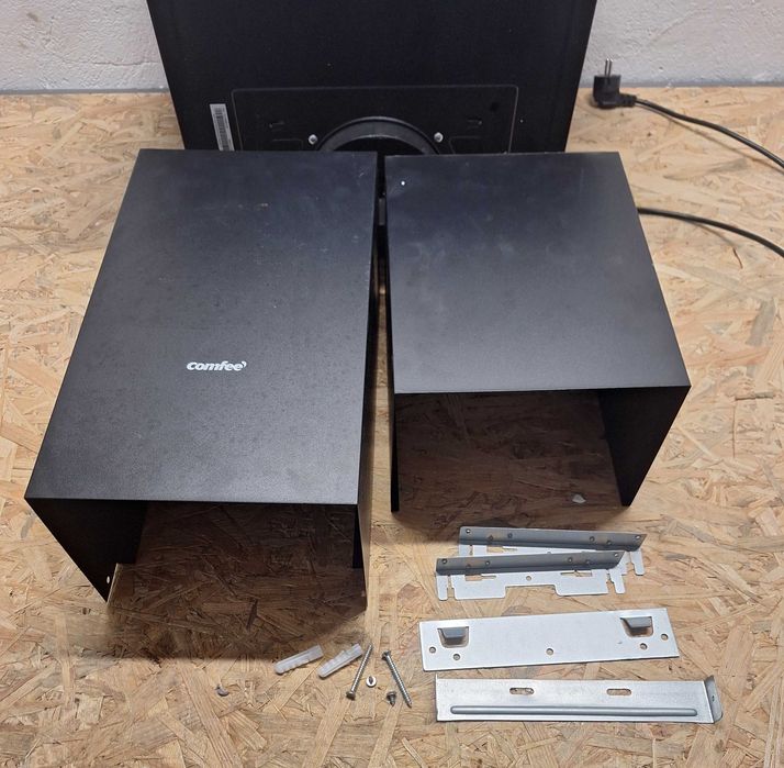 Okap 2w1 kuchenny 60cm ze SZKŁA hartowanego  dotyk LED