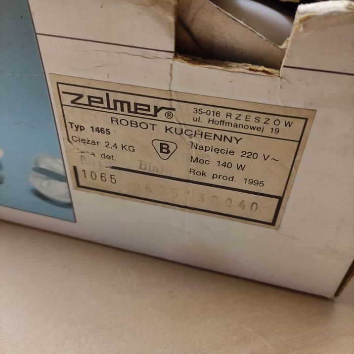 Robot kuchenny Zelmer 165 PRL