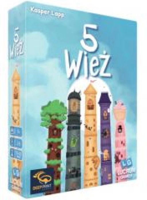 5 Wież LUCRUM Lucrum Games pudełko,100x122 mm
