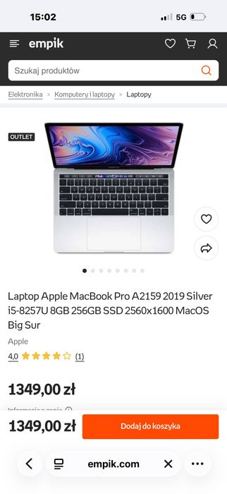 MacBook Pro 2019 z gwarancją