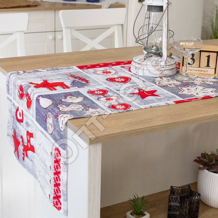 Дорожка новогодняя скатерть ранер салфетка