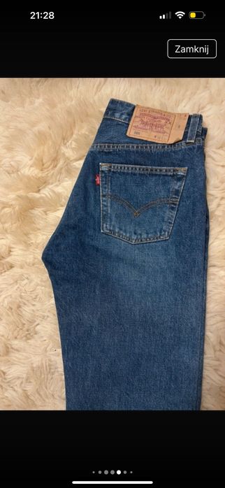 Spodnie jeansy Levi’s 501 wysoki stan M
