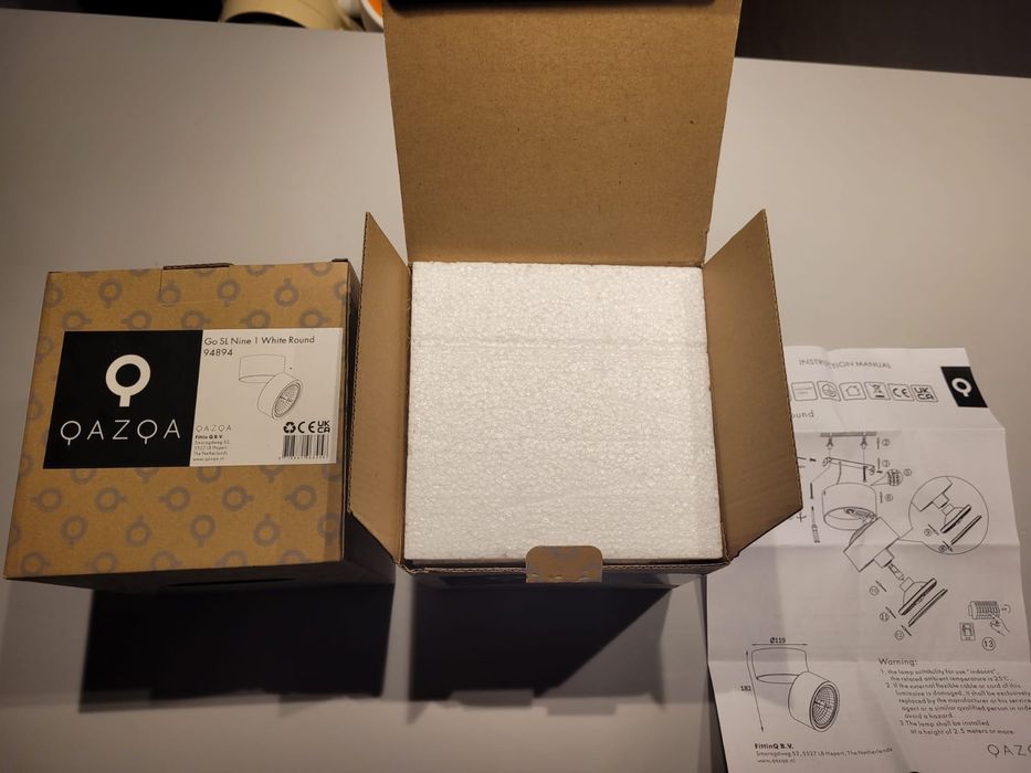 Nowoczesne spot regulowany biały - Go Nine