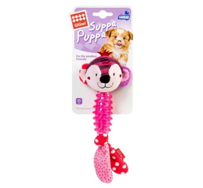 Іграшка для собак Мавпочка з пищалкою Gigwi Suppa Puppa,20 см 7.13.958