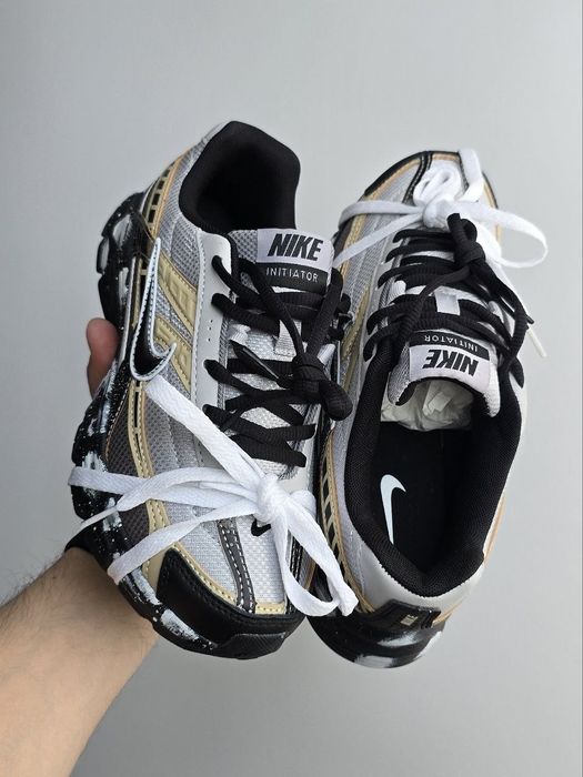 Nike Initiator Custom White Black Beige кросівки