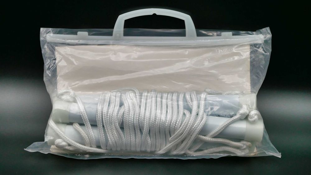 Przyłóżkowa Drabinka Rehabilitacyjna QMED Biała Fluorescencja