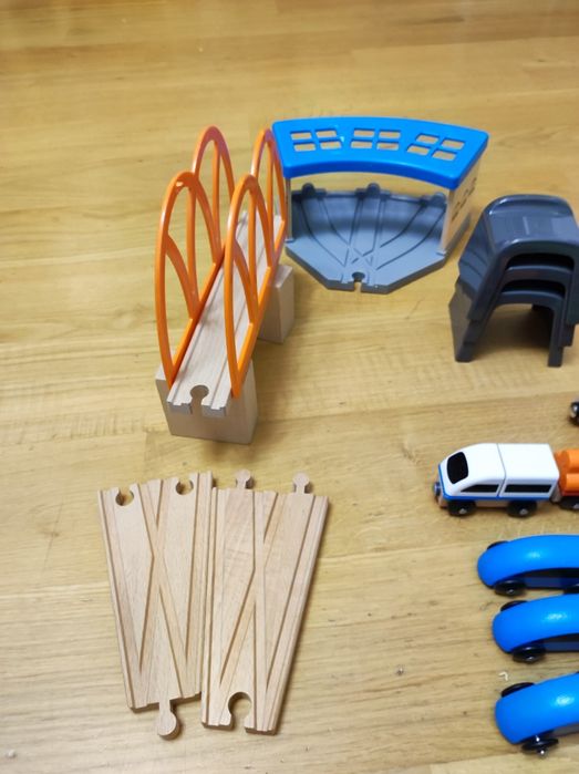 Klock kolejowei drewniane IKEA