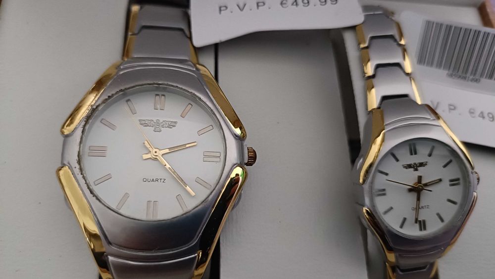 Relogio de homem e de senhora