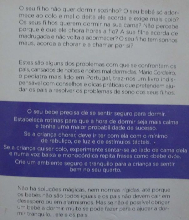 Dormir Tranquilo (Conselhos e Dicas Práticas Para Resolver Os Problemas de Sono do Seu Filho)