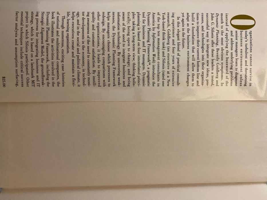 Dynamic Planning: The Art of Managing Beyond Tomorrow64739020829698124