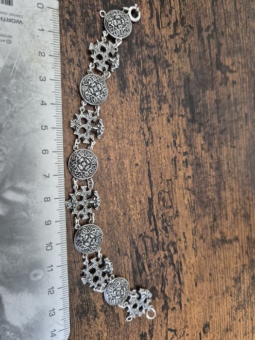 Bransoleta srebro 925 wzór orientalny