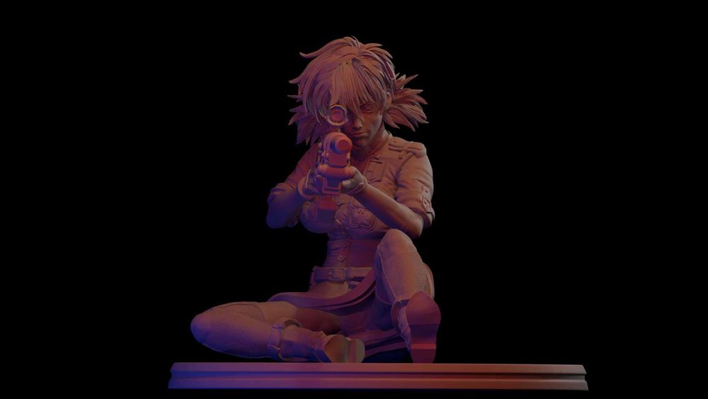 Vampire Soldier (Victoria Seras) Wariant B - figurka druk 3d z żywicy