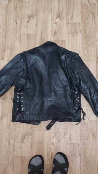 Kurtka Ramonseska Meska z gruba skora i wiazadlem