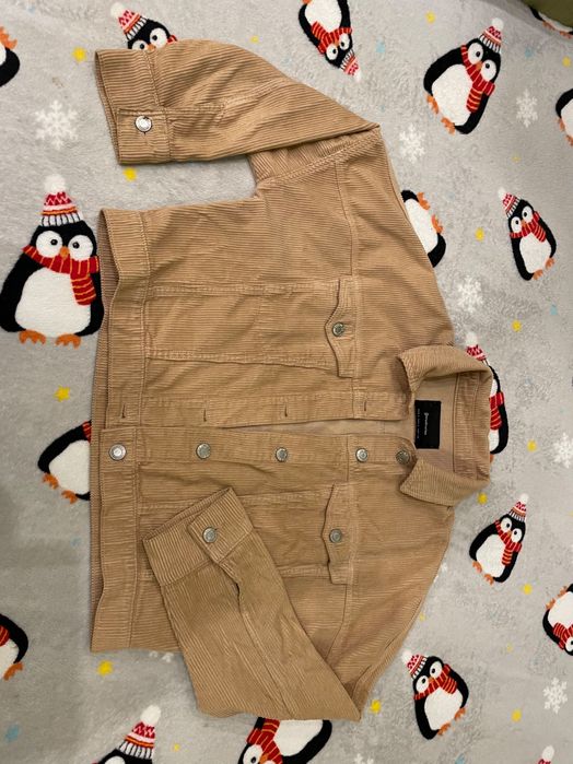 Sztruksowa kurtka dziewczęca Stradivarius, r. S