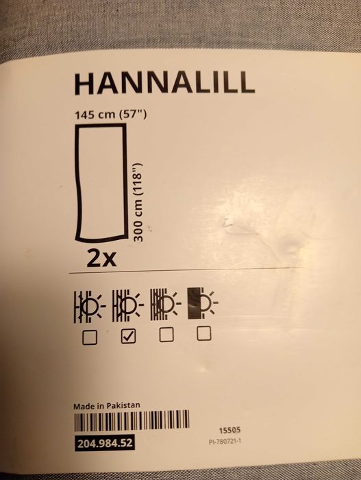 Zasłony Hannalill Ikea wysyłka gratis!