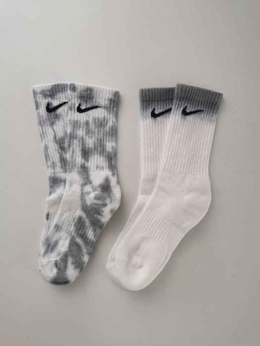 Szare skarpety NIKE tie dye *OKAZJA* 2 pary