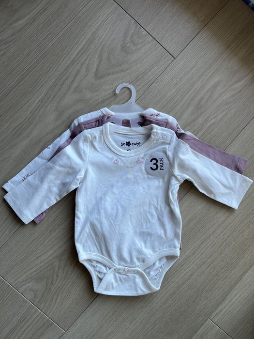 Zestaw body 62 dziewczynka