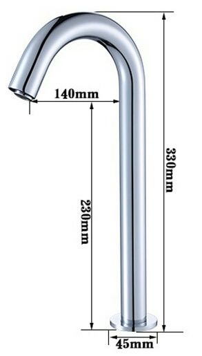 Bateria bezdotykowa umywalkowa sensor czujnik wysoka