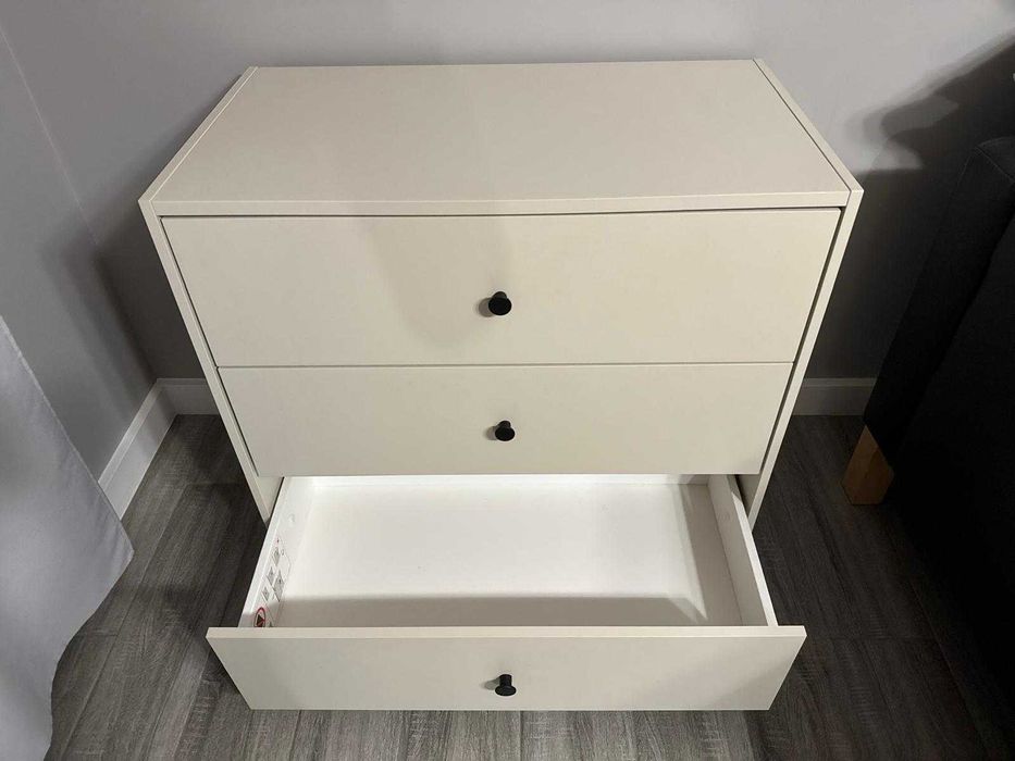 Komoda IKEA Gursken jasnobeżowy 3 szuflady 69x67x38 cm JAK NOWA
