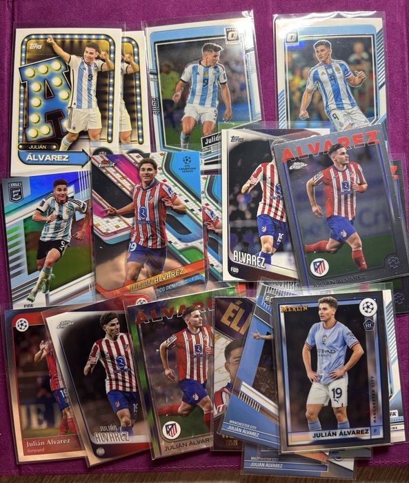 Cartas Julian Alvarez panini topps