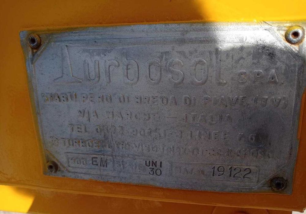 Máquina de Projectar Reboco Turbosol c / Mangueiras - Usado